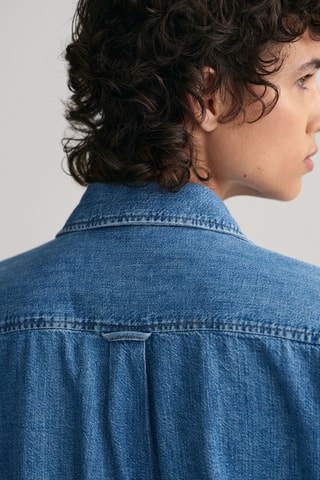 Spijkerblouse - Kobaltblauw