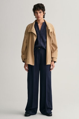 Zijden Blouse - Marineblauw