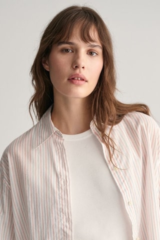 Blouse - Ecru en Rood