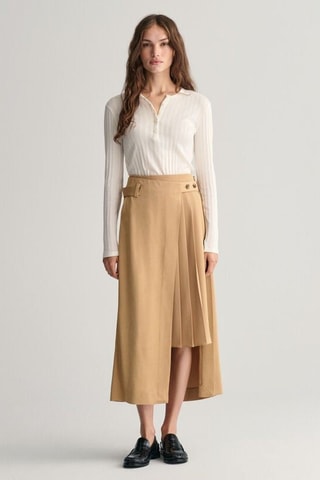 Rok Trompe-l’oeil - Bruin