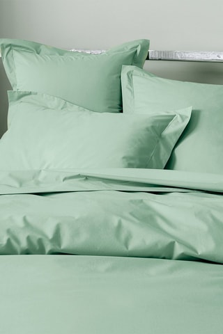 Copripiumino in percalle di cotone 80 fili/cm² - Verde