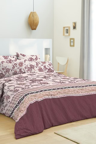 Conjunto de cama em algodão Cashemire Bordeaux - 57 fios/cm² - Bordô
