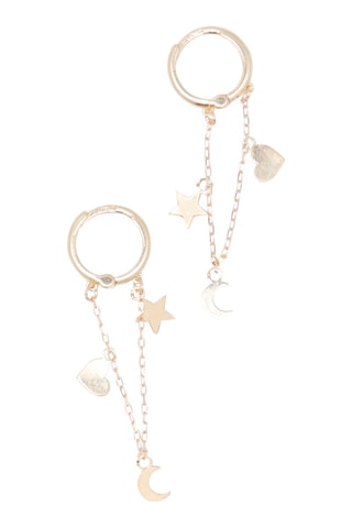 Boucle d'oreille Love - Or jaune