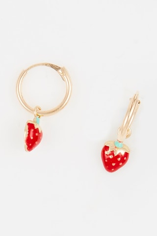 Boucles d'oreilles Jolie Fraise 
Or jaune