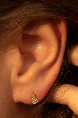 Puces Ananas - Or jaune