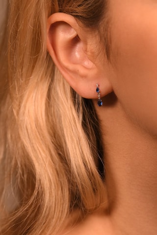 Boucles d'oreilles Goutte  - Or blanc