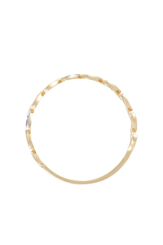 Bague Feuille Détachée - Or jaune et or blanc