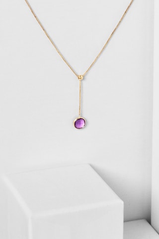 Collier Jolie Amèthe Or jaune et améthyste