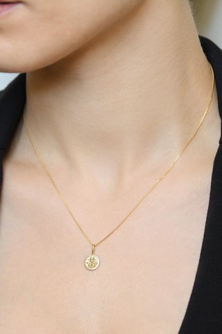 Pendentif Astro Lisse Gémeaux Or jaune