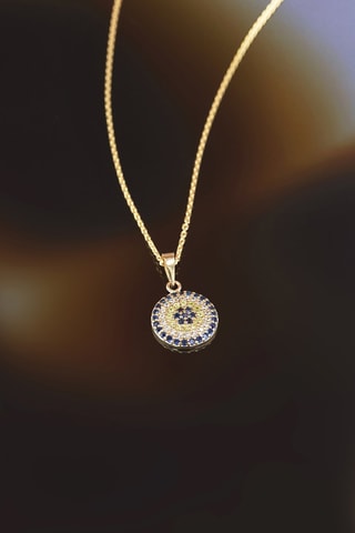 Pendentif Rayon coloré - Or jaune