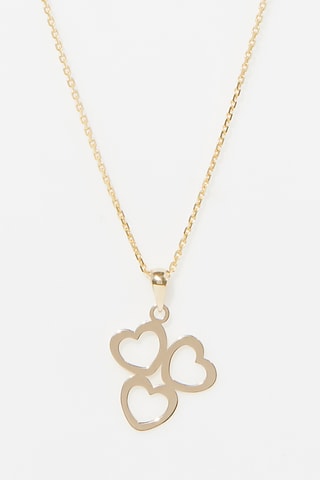 Pendentif Triple cœur - Or jaune