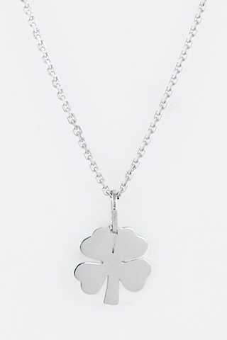 Pendentif Trèfle 
Or blanc