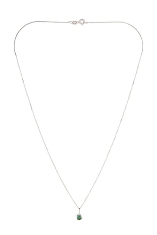 Pendentif Mon émeraude - Or blanc et émeraude