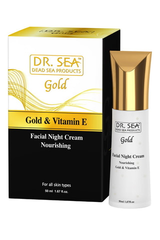 Crème de nuit nourrissante - Or colloïdal et vitamine E - Tout type de peau - 50 ml