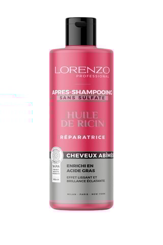 Après-shampoing sans sulfate à l'huile de ricin - Cheveux abîmés - 500 ml