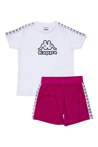 T-shirt et short - Blanc et fuchsia