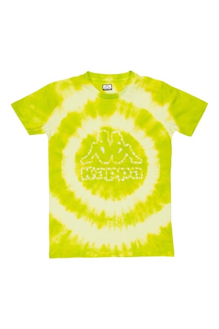 T-shirt tie and dye et short - Vert citron et noir
