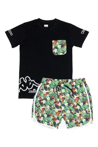 T-shirt et short - Noir et vert