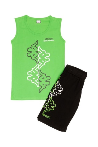 Débardeur et short - Vert fluo et noir