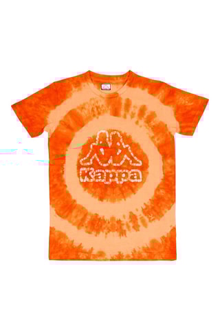 T-shirt tie and dye et short - Orange et beige