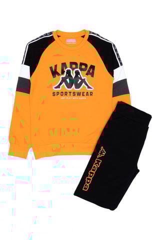 Ensemble sweat et jogging - Orange et noir