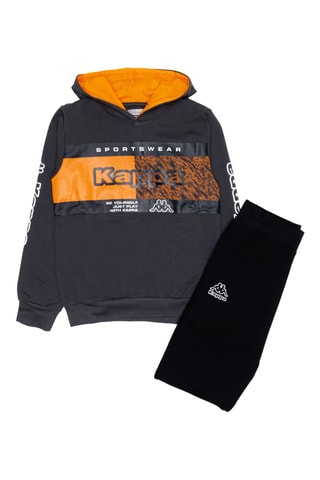 Ensemble sweat à capuche et jogging - Anthracite et noir