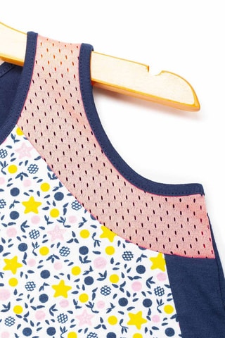 Hemd Ofolina - Marineblauw en Roze - Terre de Marins