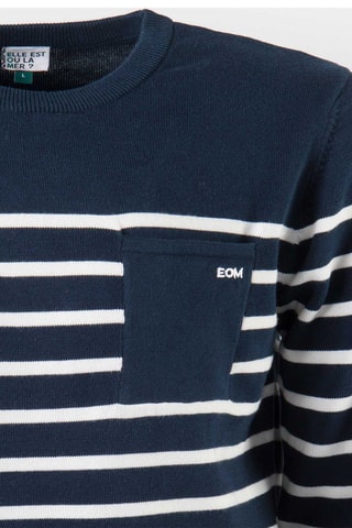 Pull Hiju - Indigo et blanc 