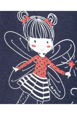 Wijduitlopende Jurk Hindi Nachtblauw Terre de Marins