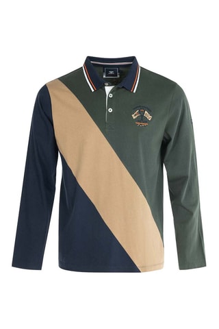 Polo Lorens - Vert et bleu 