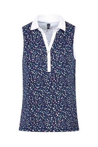 Polo Nixe - Bleu marine et blanc 