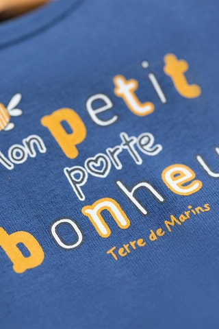 2 Rompertjes Poby Wit en Blauw - Terre de Marins