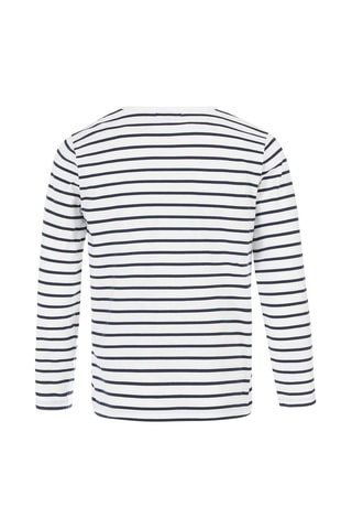 T-shirt Calunque - Blanc et bleu marine 