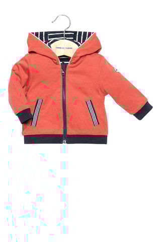 Sweater met Capuchon Imerio Rood en Marineblauw  - Terre de Marins