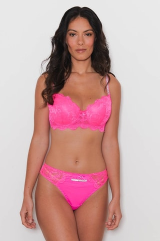 Sujetador push-up y braga brasileña Flao - Fucsia