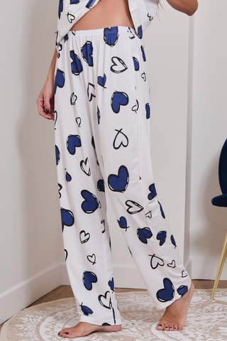 Pijama Balo - Blanco y azul marino