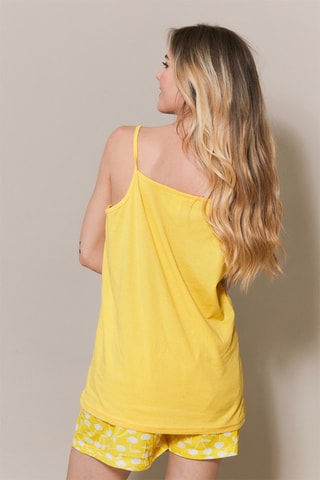 Pijama Leor - Amarillo y blanco