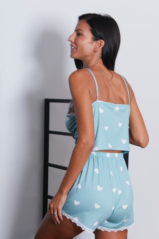 Top y short Cara - Azul