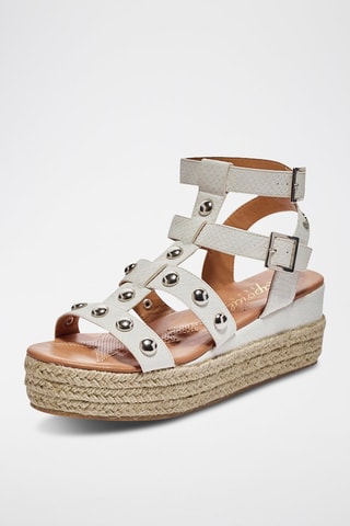Sandalen met Sleehak Smith - Wit