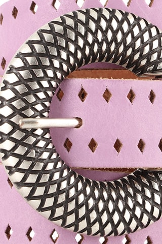 Leren Riem Hoela - Lavendelpaars