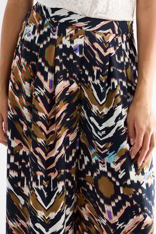 Broek Wide Legs Hoge Taille - Multicolor