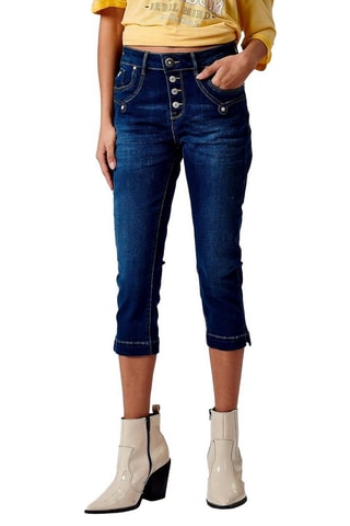 Driekwart Jeans Loli - Donkerblauw