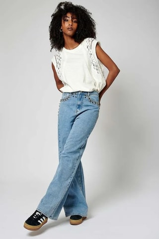 Jeans Wide Legs Song - Hemelsblauw