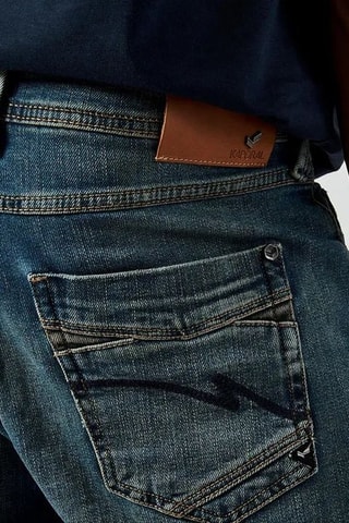 Verwassen Jeans Krik - Blauw