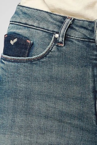 Verwassen Jeans Slim Fit Flor - Blauw