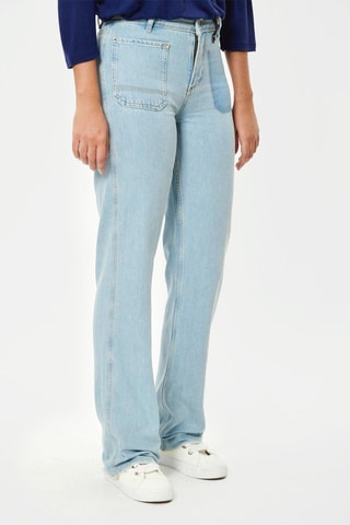 Rechte Jeans Betty - Hemelsblauw