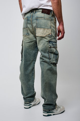 Cargojeans Asher - Verwassen Blauw
