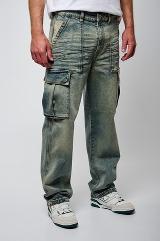 Cargojeans Asher - Verwassen Blauw