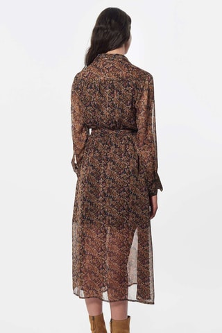 Midi-jurk Nawo - Bruin