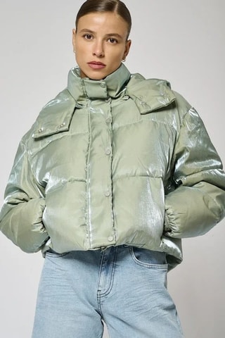 Gewatteerde Jas Regular Fit Saki - Kaki